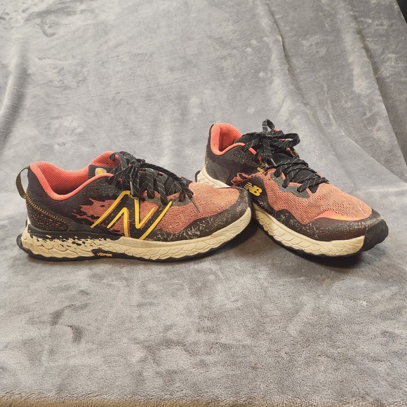 New Balance Shoes Mens 13 Wide 2E Black Red Fresh Foam X Hierro V7 Trail Running - Picture 3 of 13